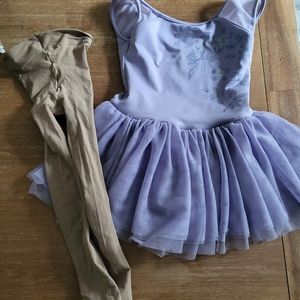 Bloch purple ballet leotard